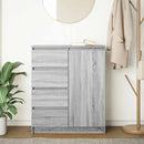 vidaXL szürke sonoma szerelt fa tálalószekrény fiókos 71x35x84 cm