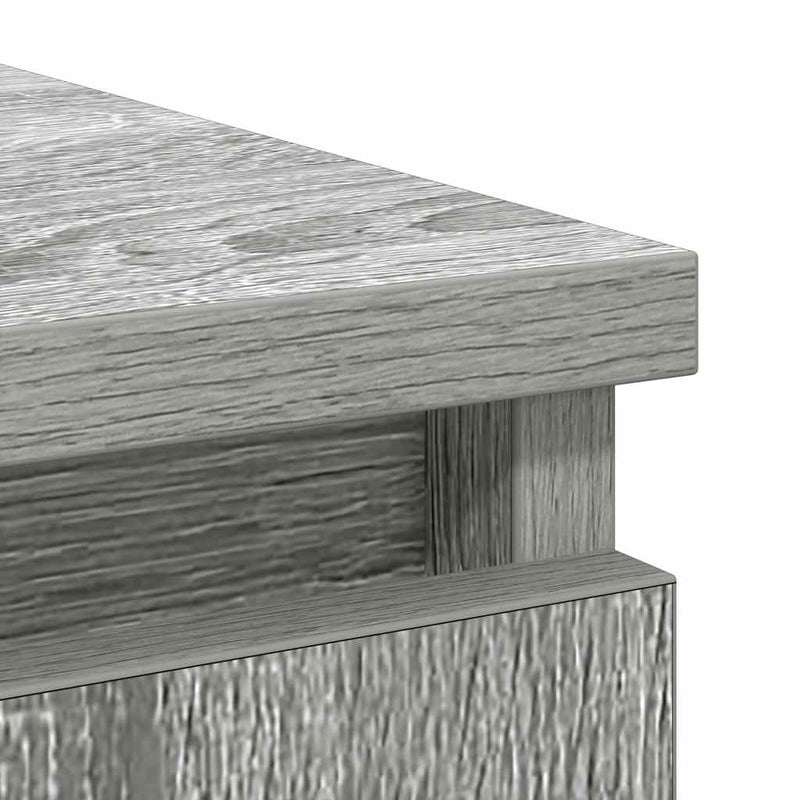 vidaXL szürke sonoma szerelt fa tálalószekrény fiókos 71x35x84 cm