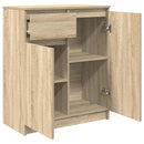 vidaXL sonoma tölgy szerelt fa tálalószekrény fiókos 71x35x84 cm