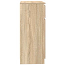 vidaXL sonoma tölgy szerelt fa tálalószekrény fiókos 71x35x84 cm