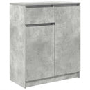 vidaXL betonszürke szerelt fa tálalószekrény fiókos 71x35x84 cm