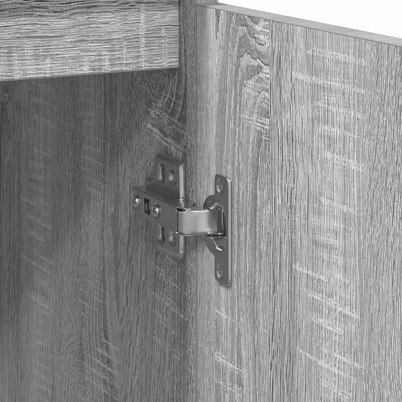 vidaXL szürke sonoma szerelt fa tálalószekrény fiókos 71x35x65 cm