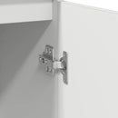 vidaXL fehér szerelt fa tálalószekrény 29,5x34x76 cm