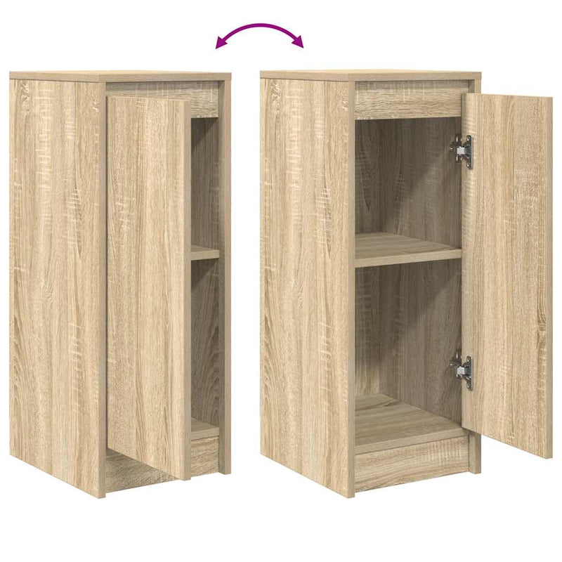 vidaXL sonoma tölgy színű szerelt fa tálalóasztal 29,5x34x76 cm