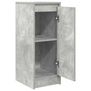 vidaXL betonszürke szerelt fa tálalószekrény 29,5x34x76 cm