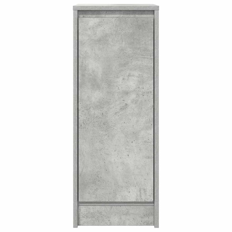 vidaXL betonszürke szerelt fa tálalószekrény 29,5x34x76 cm