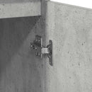 vidaXL betonszürke szerelt fa tálalószekrény 29,5x34x76 cm