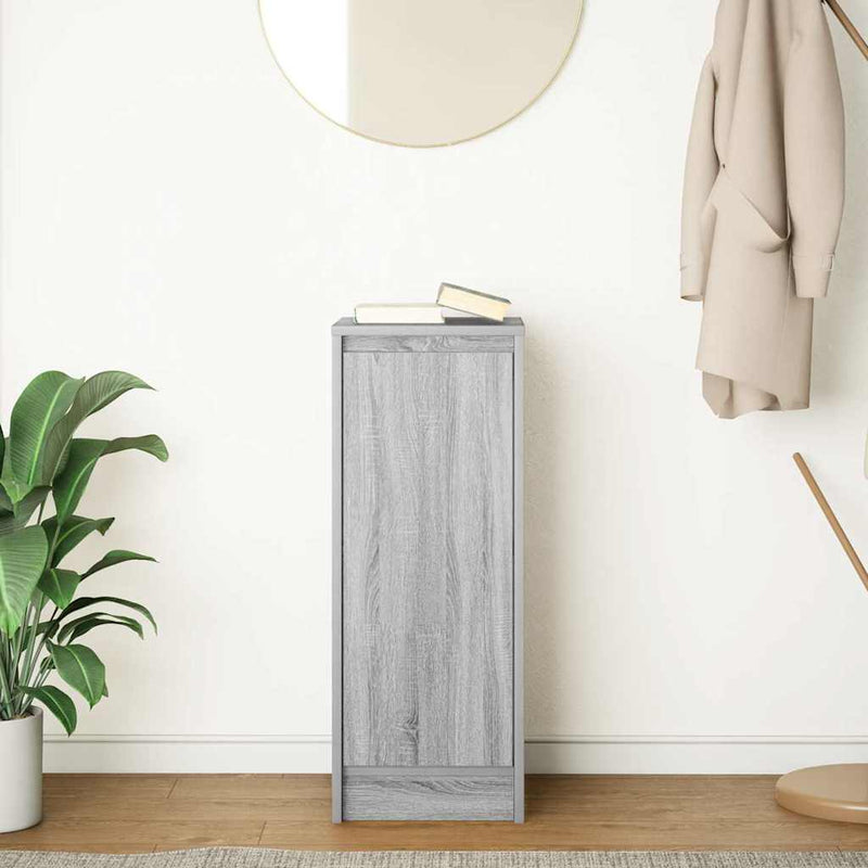 vidaXL szürke sonoma színű szerelt fa tálalószekrény 29,5x34x76 cm