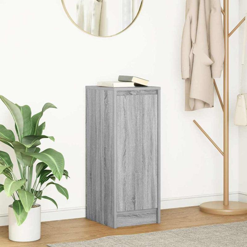 vidaXL szürke sonoma színű szerelt fa tálalószekrény 29,5x34x76 cm