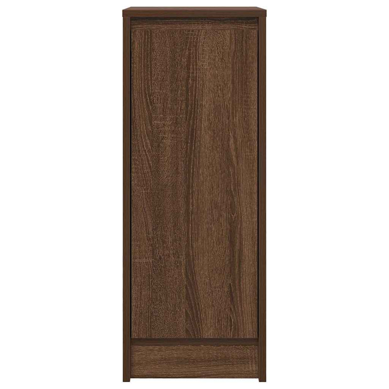 vidaXL barna tölgy színű szerelt fa tálalószekrény 29,5x34x76 cm