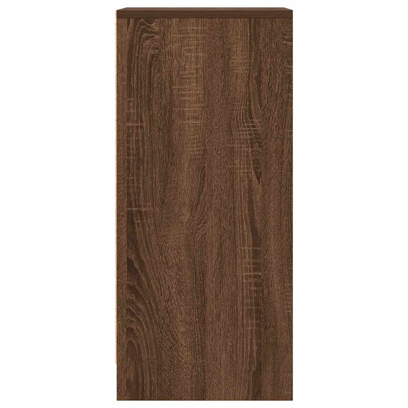 vidaXL barna tölgy színű szerelt fa tálalószekrény 29,5x34x76 cm