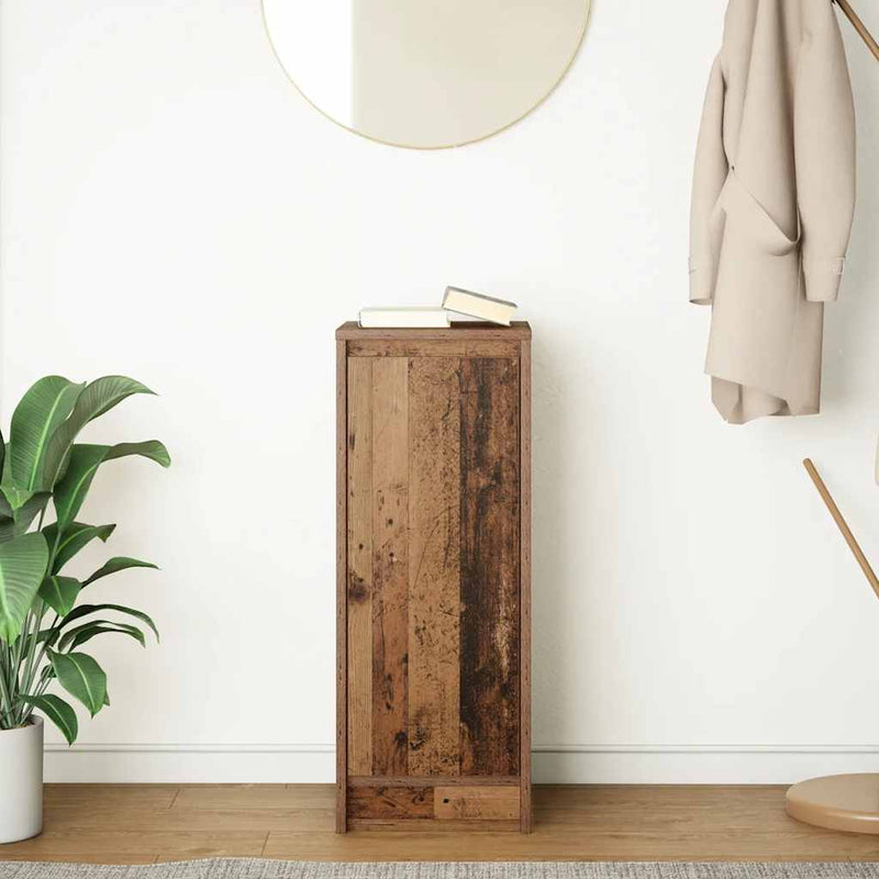 vidaXL antik fa színű szerelt fa tálalószekrény 29,5x34x76 cm