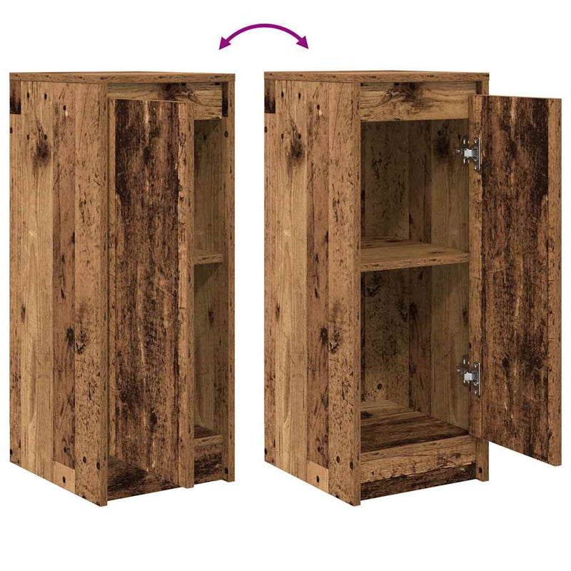 vidaXL antik fa színű szerelt fa tálalószekrény 29,5x34x76 cm