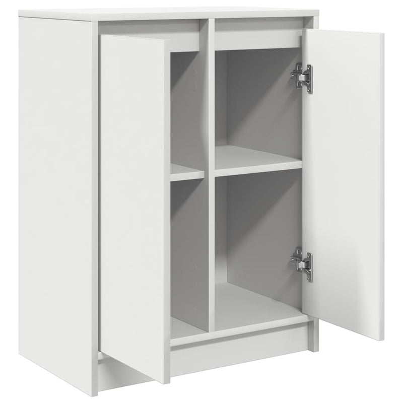 vidaXL fehér szerelt fa tálalószekrény 57x34x76 cm