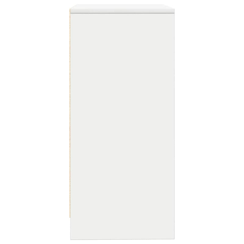 vidaXL fehér szerelt fa tálalószekrény 57x34x76 cm