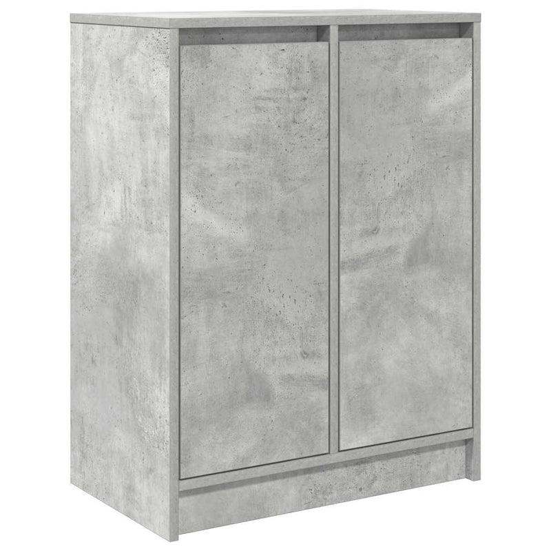 vidaXL betonszürke szerelt fa tálalószekrény 57x34x76 cm