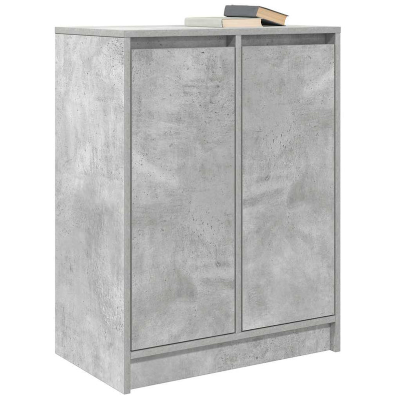 vidaXL betonszürke szerelt fa tálalószekrény 57x34x76 cm