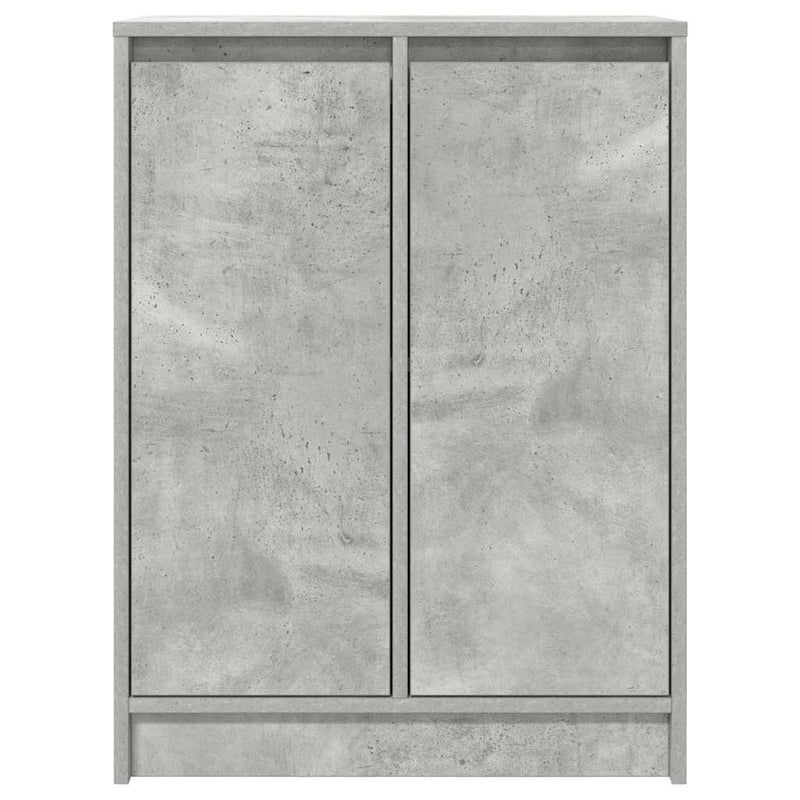 vidaXL betonszürke szerelt fa tálalószekrény 57x34x76 cm