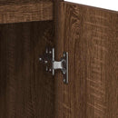 vidaXL barna tölgy szerelt fa tálalószekrény 57x34x76 cm