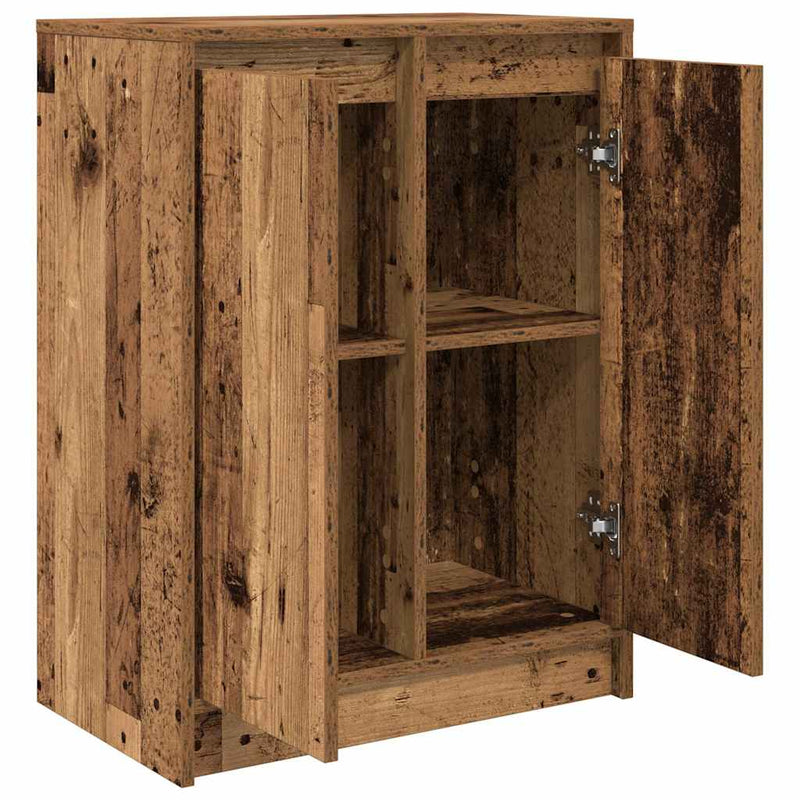 vidaXL antik fa színű szerelt fa tálalószekrény 57x34x76 cm