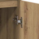 vidaXL kézműves tölgy színű szerelt fa tálalószekrény 57x34x76 cm