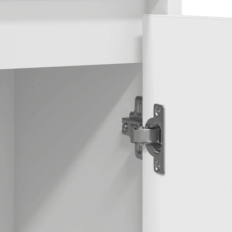 vidaXL fehér szerelt fa tálalószekrény 85x34x76 cm