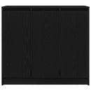 vidaXL fekete tölgy szerelt fa tálalószekrény 85x34x76 cm