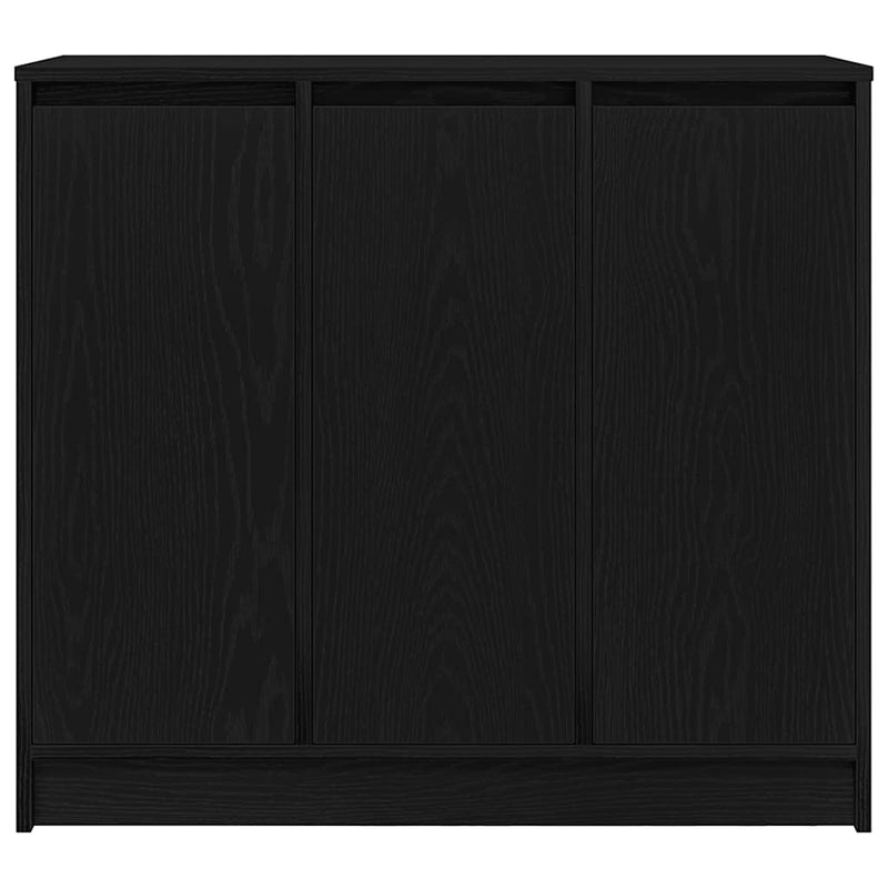 vidaXL fekete tölgy szerelt fa tálalószekrény 85x34x76 cm