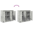 vidaXL betonszürke szerelt fa tálalószekrény 85x34x76 cm