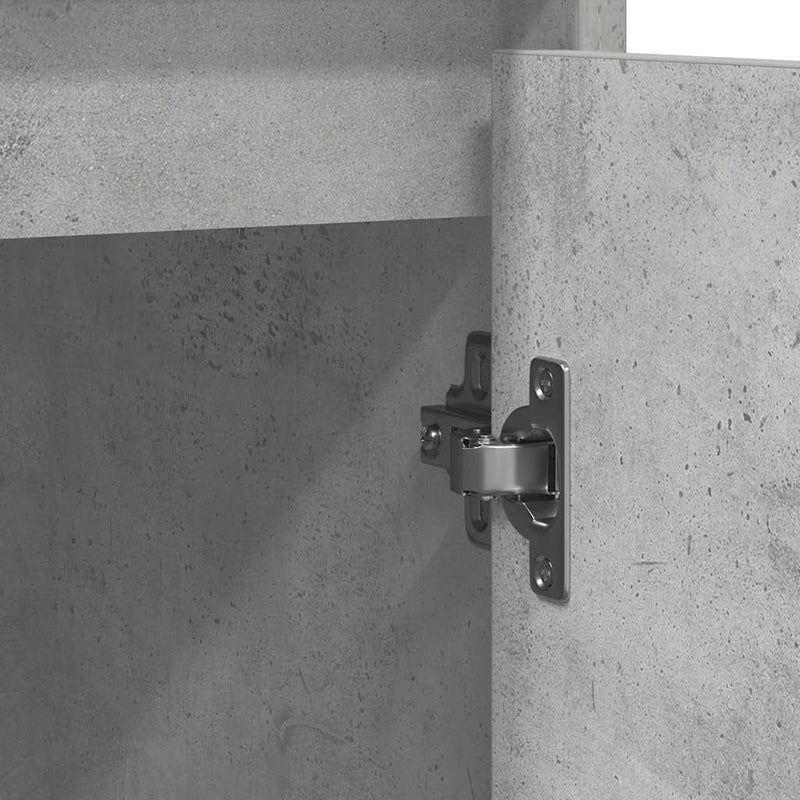 vidaXL betonszürke szerelt fa tálalószekrény 85x34x76 cm