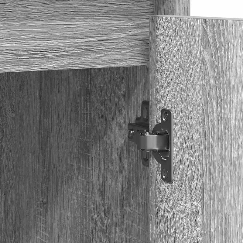 vidaXL szürke sonoma színű szerelt fa tálalószekrény 85x34x76 cm