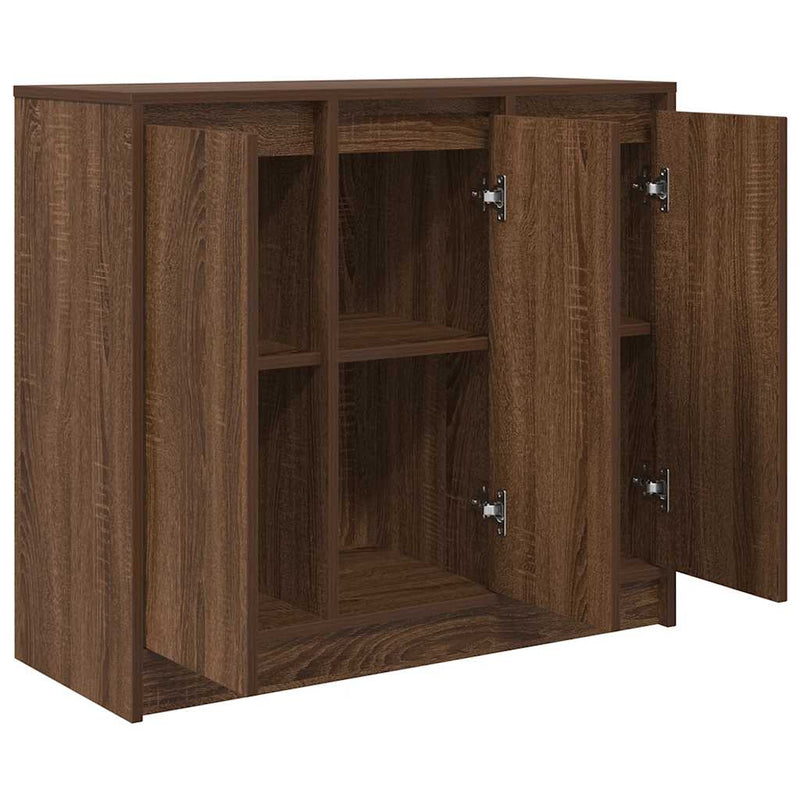 vidaXL barna tölgy színű szerelt fa tálalószekrény 85x34x76 cm