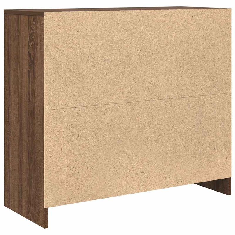 vidaXL barna tölgy színű szerelt fa tálalószekrény 85x34x76 cm