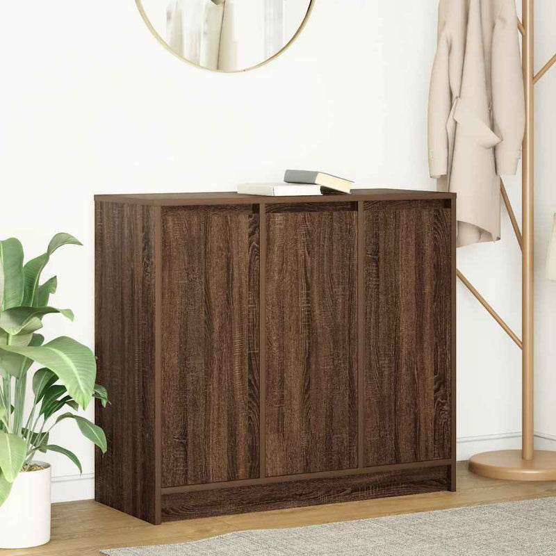 vidaXL barna tölgy színű szerelt fa tálalószekrény 85x34x76 cm