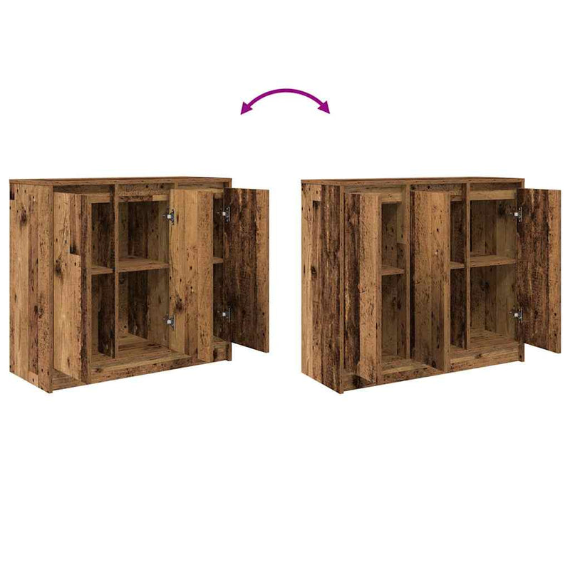 vidaXL antik fa szerelt fa tálalószekrény 85x34x76 cm