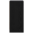 vidaXL fekete tölgy szerelt fa tálalószekrény 29,5x34x76 cm