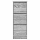 vidaXL szürke sonoma színű szerelt fa tálalószekrény 29,5x34x76 cm