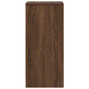 vidaXL barna tölgy színű szerelt fa tálalószekrény 29,5x34x76 cm