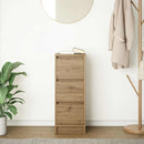 vidaXL kézműves tölgy színű szerelt fa tálalószekrény 29,5x34x76 cm