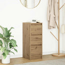 vidaXL kézműves tölgy színű szerelt fa tálalószekrény 29,5x34x76 cm