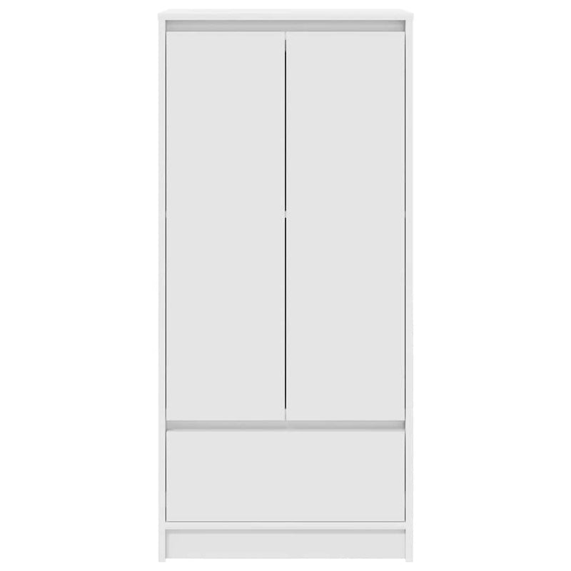 vidaXL fehér szerelt fa szekrény fiókkal 55,5x34x119,5 cm