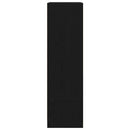 vidaXL fekete tölgy szerelt fa szekrény fiókkal 55,5x34x119,5 cm