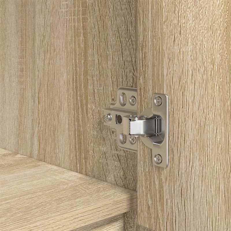 vidaXL sonoma-tölgy szerelt fa szekrény fiókkal 55,5x34x119,5 cm