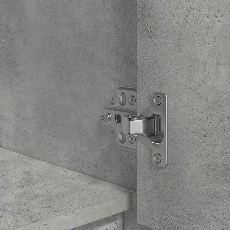 vidaXL betonszürke szerelt fa szekrény fiókkal 55,5x34x119,5 cm