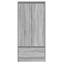 vidaXL szürke sonoma szerelt fa szekrény fiókkal 55,5x34x119,5 cm