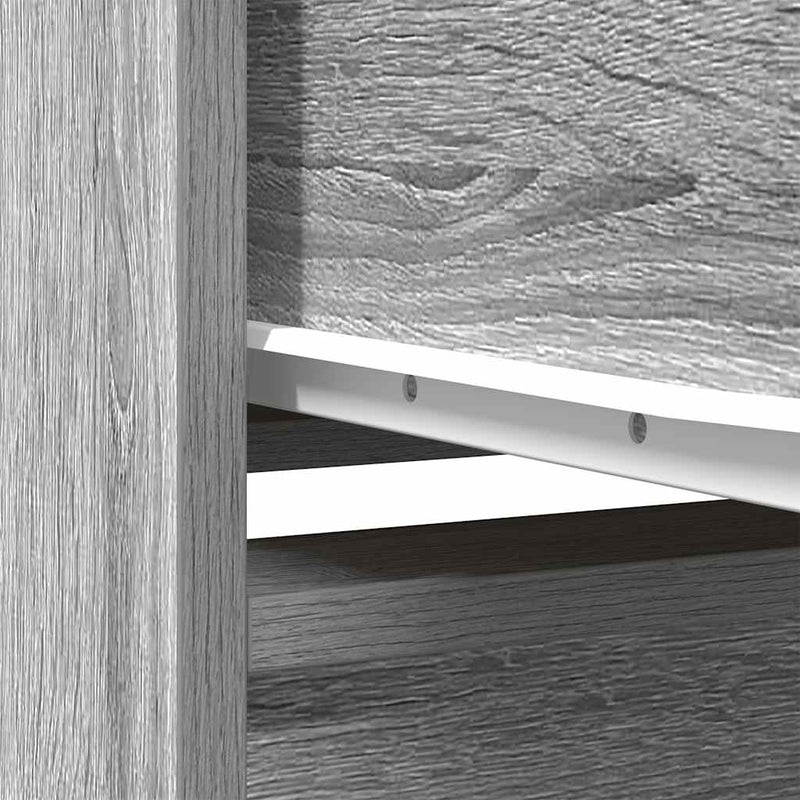 vidaXL szürke sonoma szerelt fa szekrény fiókkal 55,5x34x119,5 cm