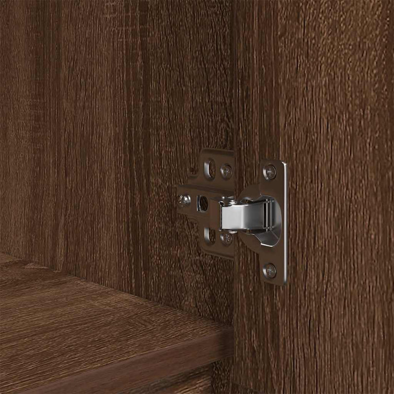 vidaXL barna tölgy szerelt fa szekrény fiókkal 55,5x34x119,5 cm