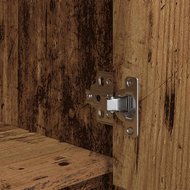 vidaXL antik fa szerelt fa szekrény fiókkal 55,5x34x119,5 cm