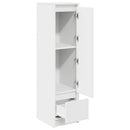 vidaXL fehér szerelt fa magasszekrény 29,5x34x119,5 cm