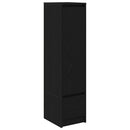 vidaXL fekete tölgy szerelt fa magasszekrény 29,5x34x119,5 cm